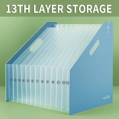 Expandable 13-Pocket A4 Accordion File Organizer