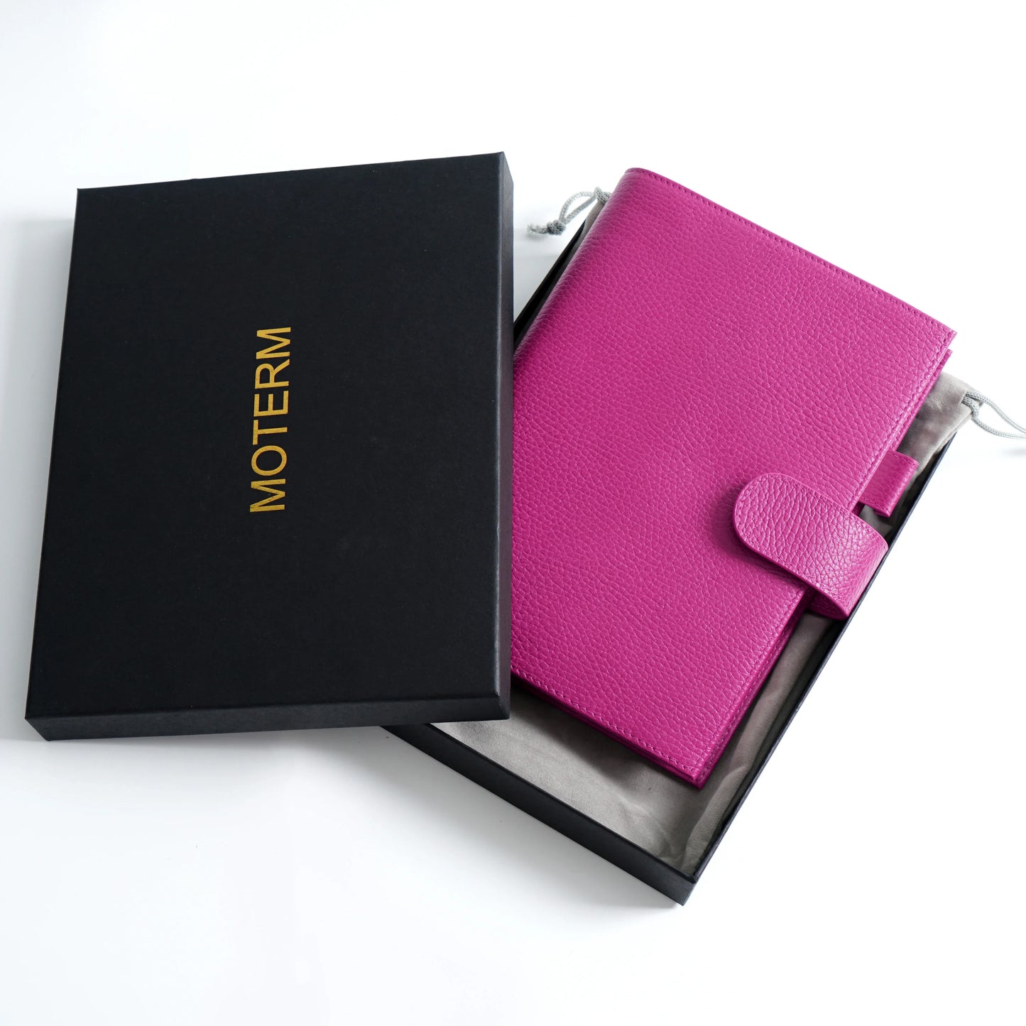 Moterm Firm Pebbled Grain Leather Fuchsia Rose journals