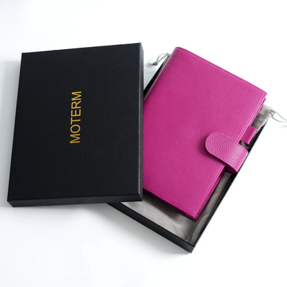 Moterm Firm Pebbled Grain Leather Fuchsia Rose journals