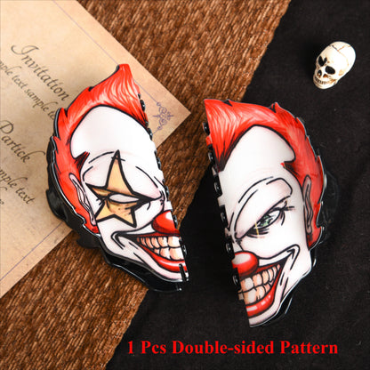 Double sided horror characters hair claw clips