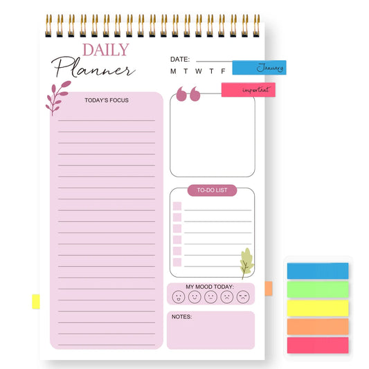 Daily Hourly Schedule Planner Notebook