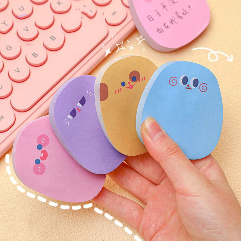 Cartoon face color Sticky Notes Memo Pad