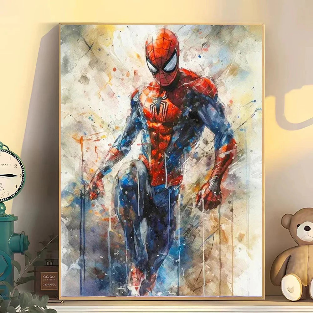 Superhero movie wall art poster