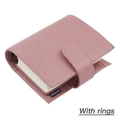 Moterm Firm Pebbled Grain Leather Gray Pink journals
