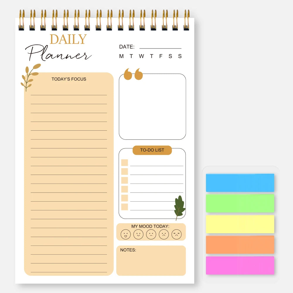 Daily Hourly Schedule Planner Notebook