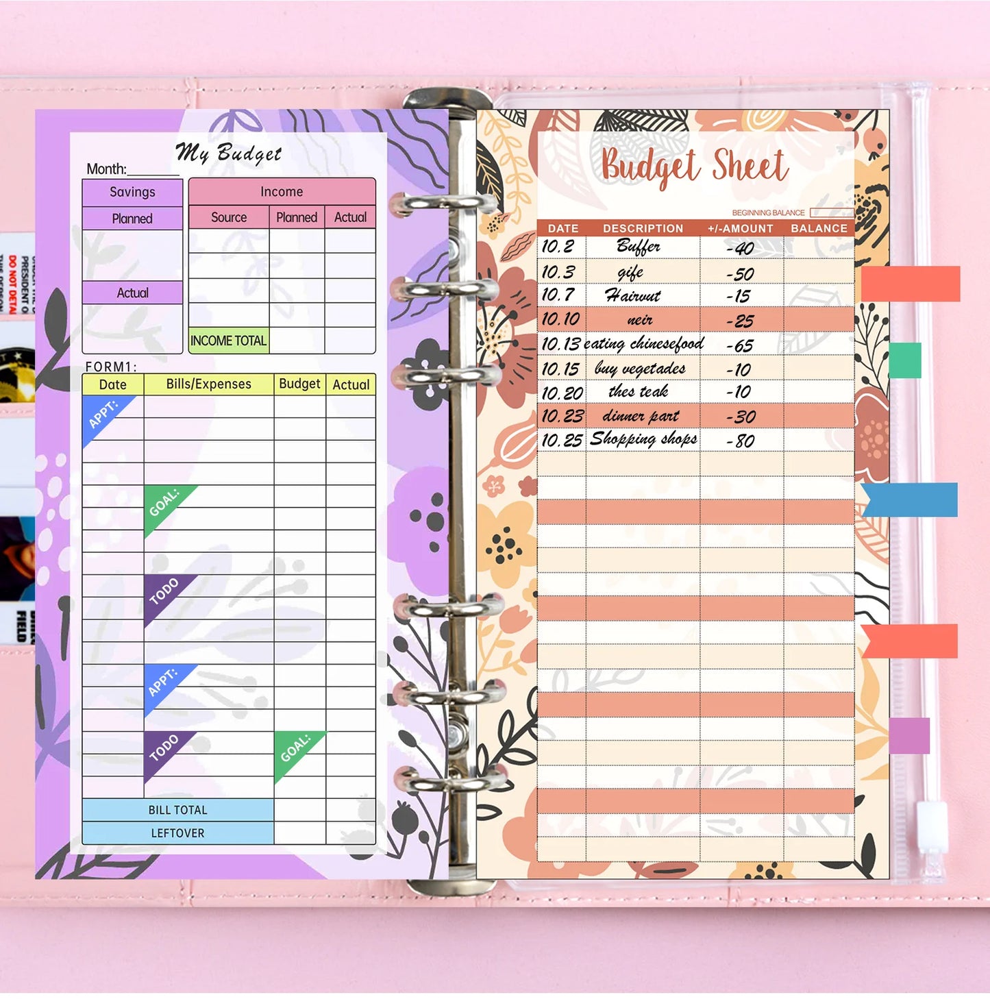 A6 Embossed Binder journal