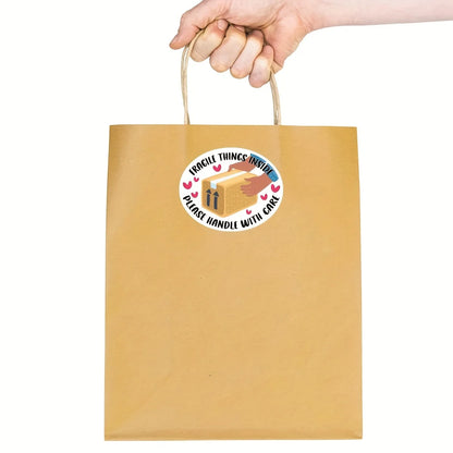 200 fragile business mailing stickers