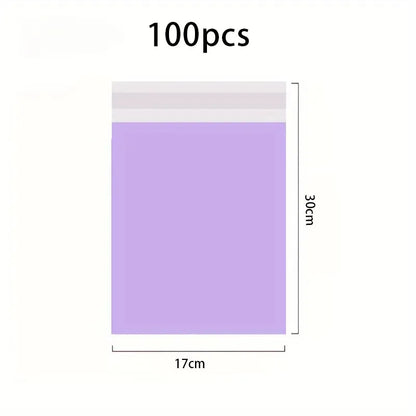 100Pcs Purple Courier poly-mailer Envelopes