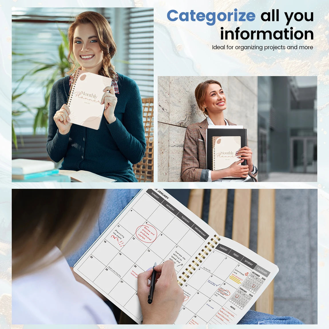 2026-2027 A5 Weekly & Monthly Planner