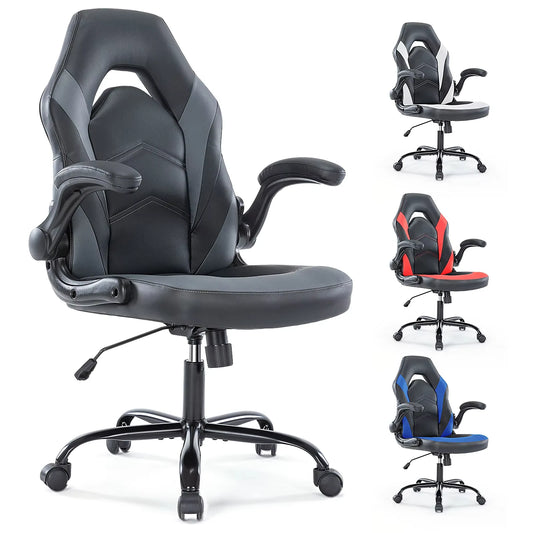 Pu leather Office Computer Home Gaming Desk Chair Adjustable