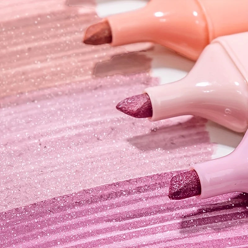4pcs Glitter sparkle marker Highlighters