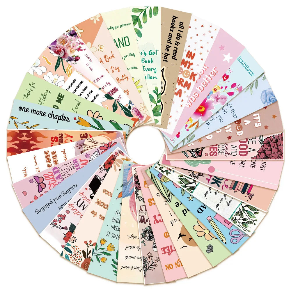 30pcs reading bookmarks