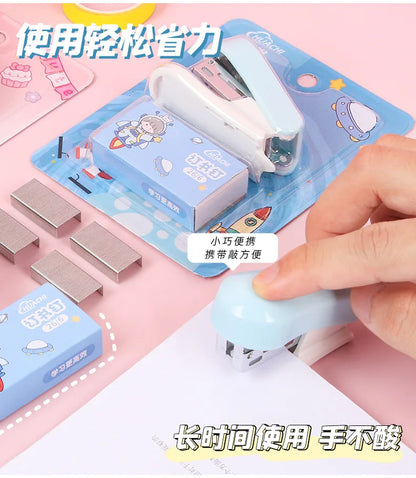 Cartoon Mini Stapler Set