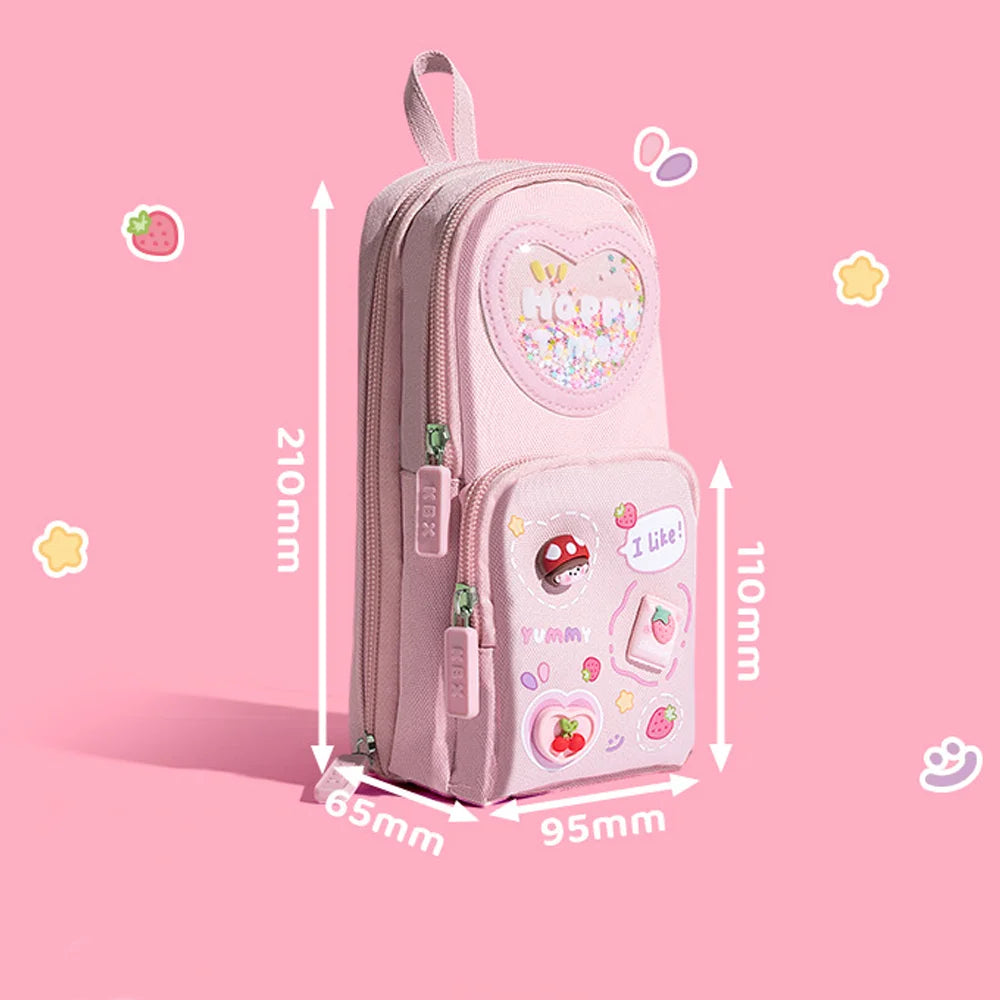 Happy times bag pencil holder pouch