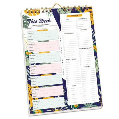 Weekly Meal planner notebook notepad