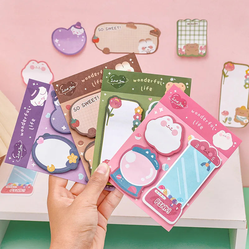 Kawaii Cartoon Sticky Notes Memo Pad