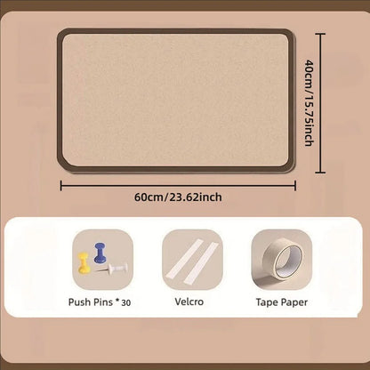 Large Felt Wall Multipurpose Bulletin Board