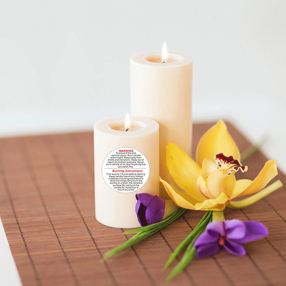 50-500pcs Candle Jar Container Label stickers