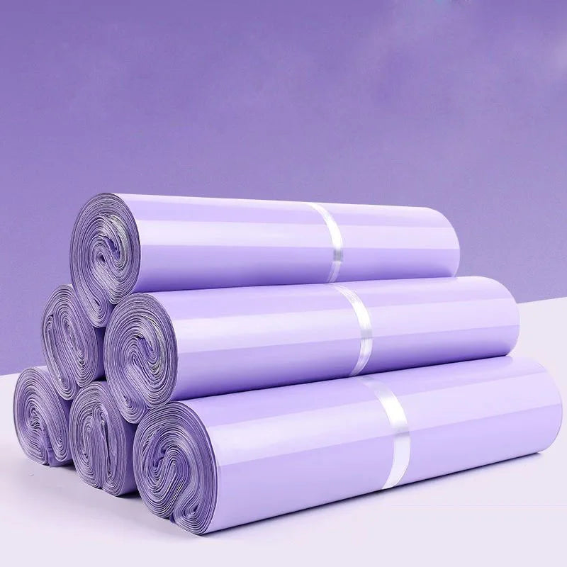 100Pcs Purple Courier poly-mailer Envelopes