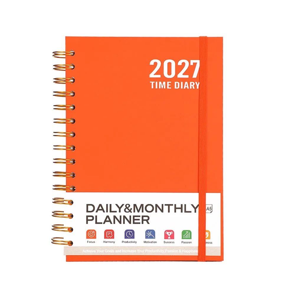 A5 2027 Schedule spiral notebook Planner