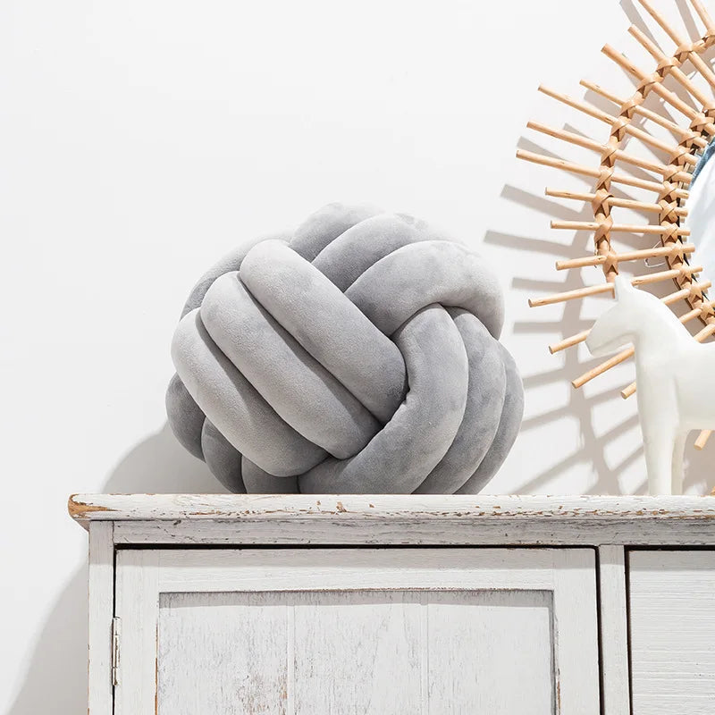 Decorative Throw Knot Pillow Ball