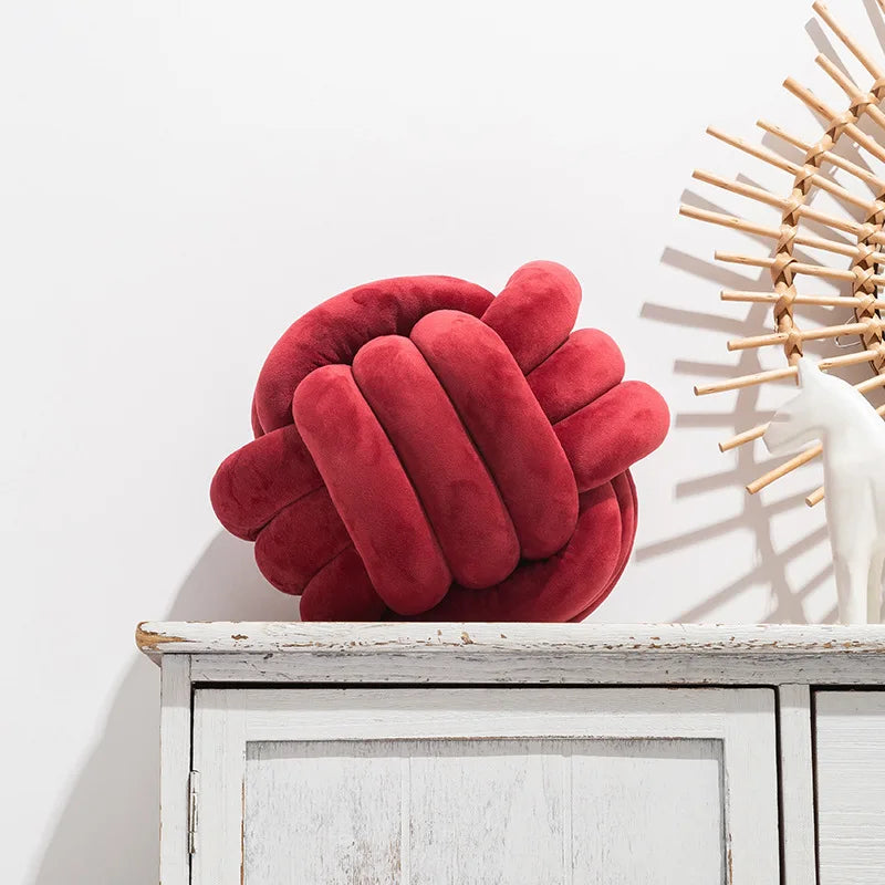 Decorative Throw Knot Pillow Ball
