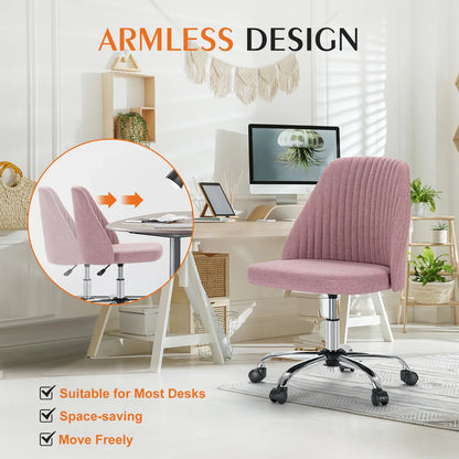 Armless Small Office swivel Chair