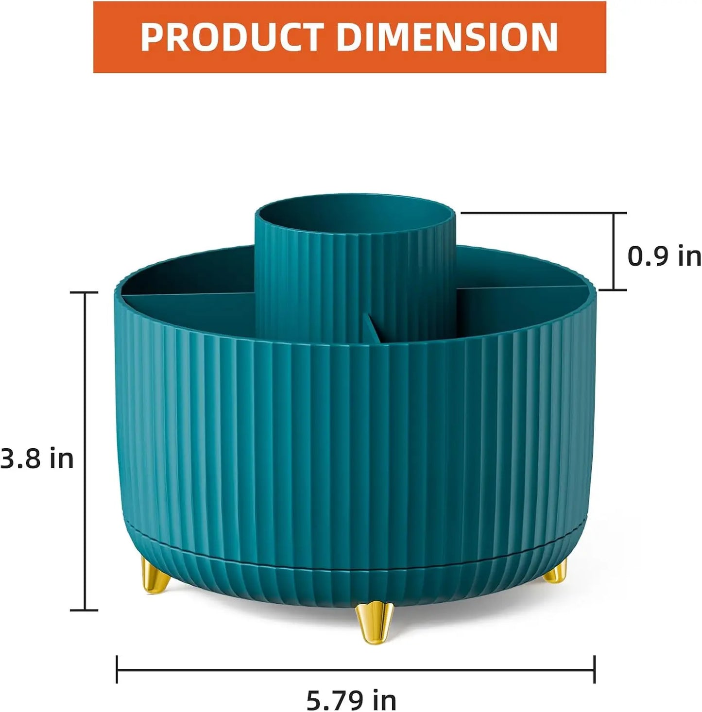 360-Degree Rotating Multi-Purpose Desk Organizer