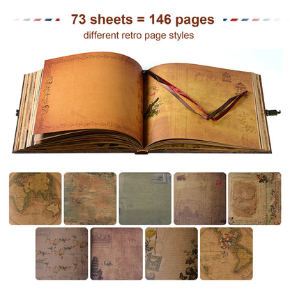 146 Page Photo Album Scrapbook -Our Adventure Book