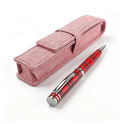 Colorful PU Leather Single Pen Case Holder