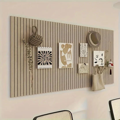 Large Bohemian Felt Wall Tiles - Round Cork Bulletin Boards