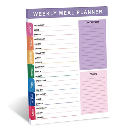 A5 weekly Meal Planner notepad