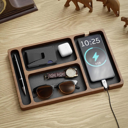 Wooded Office Desktop flat organizer