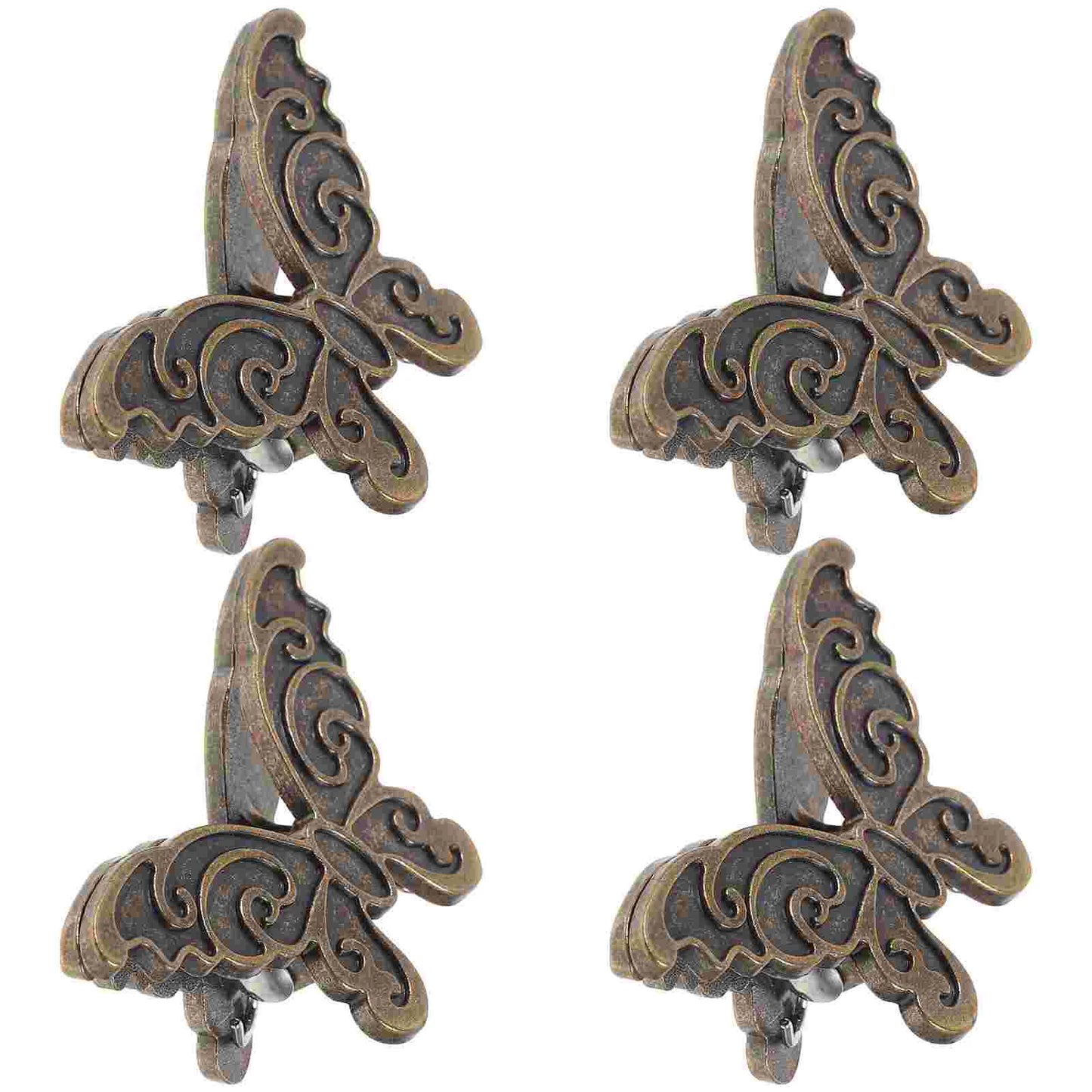 4 Pcs Zinc Alloy Butterfly Clip