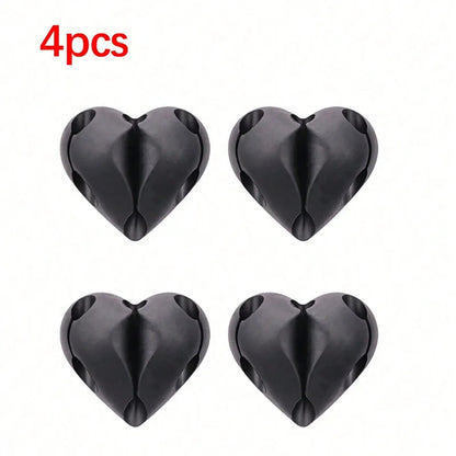 Heart-Shaped Mini Cable Winder Organizers