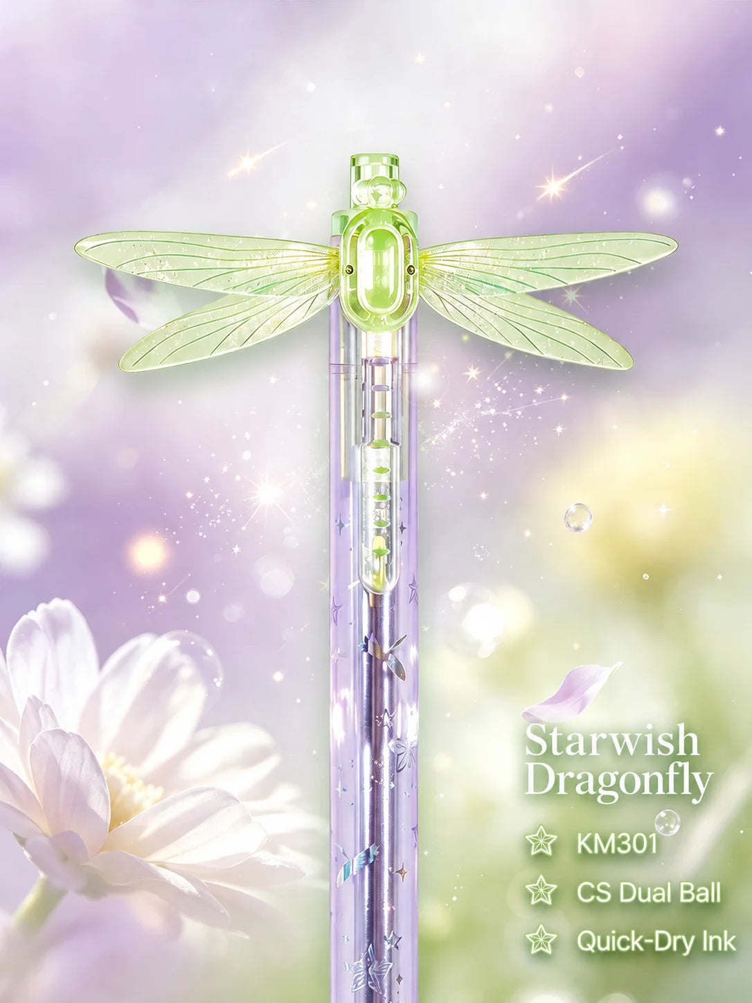 Dragonfly Wing Click Pen