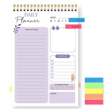 Daily Hourly Schedule Planner Notebook