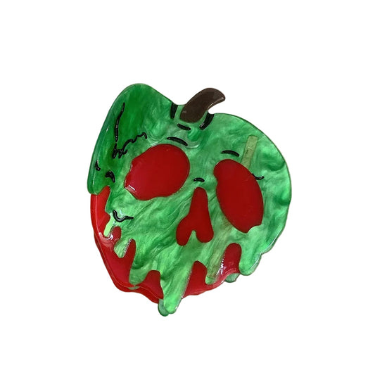 Poison apple hair claw clip
