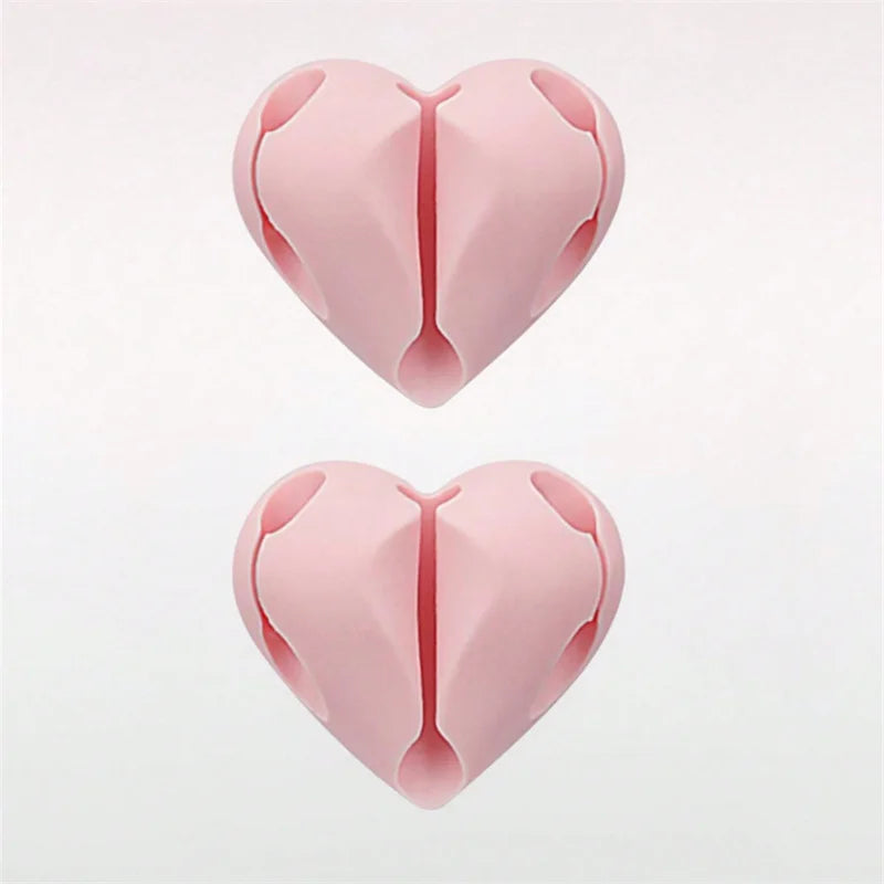 Heart-Shaped Mini Cable Winder Organizers
