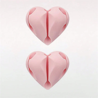 Heart-Shaped Mini Cable Winder Organizers