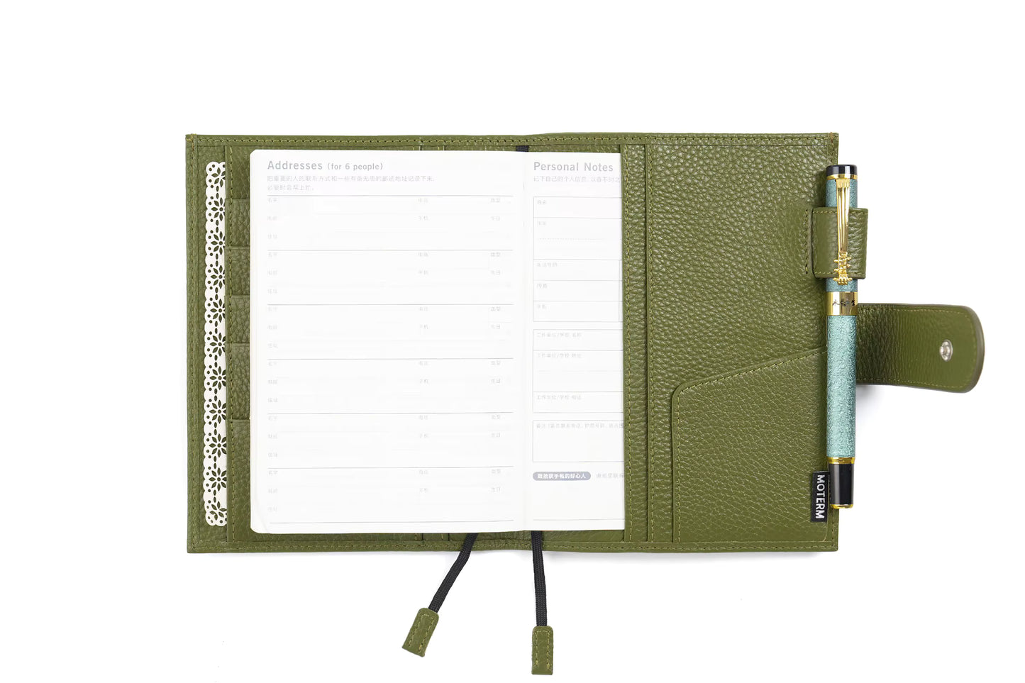 Moterm pebbled leather A6 Plus Cover journal