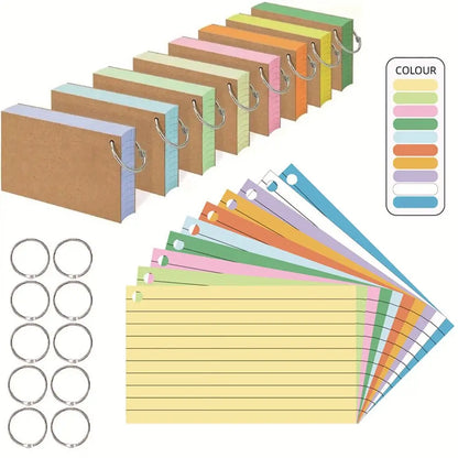 50Pcs Memo Book Loose-Leaf Index Cards