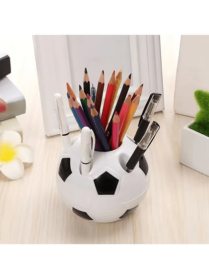 Soccer Ball Shaped Pen Holder