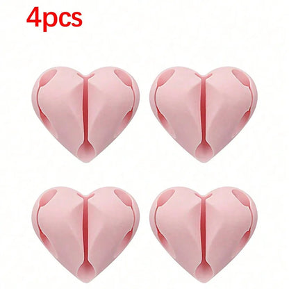 Heart-Shaped Mini Cable Winder Organizers