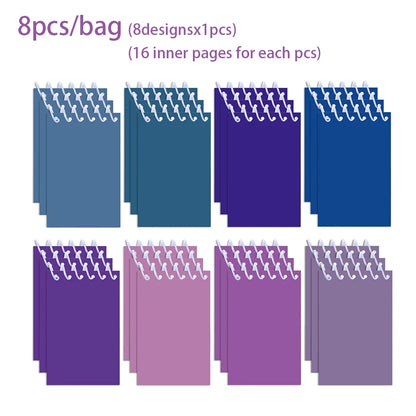 Mini Spiral colored Pocket memo pads