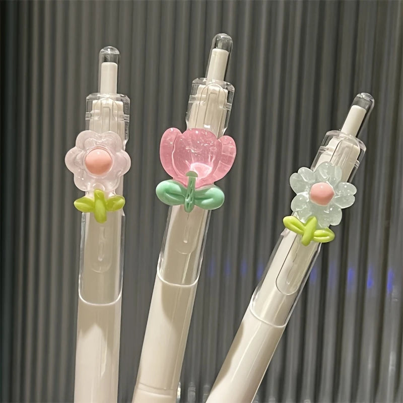 5-Pack Floral Pens Set