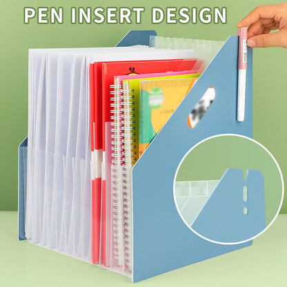 Expandable 13-Pocket A4 Accordion File Organizer