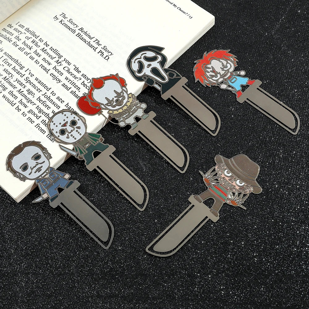 Horror movie villains bookmarks