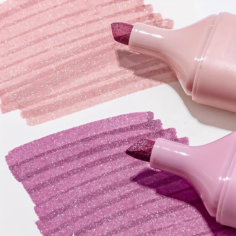 4pcs Glitter sparkle marker Highlighters