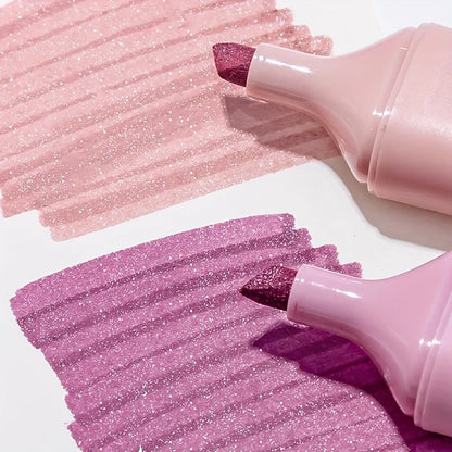 4pcs Glitter sparkle marker Highlighters